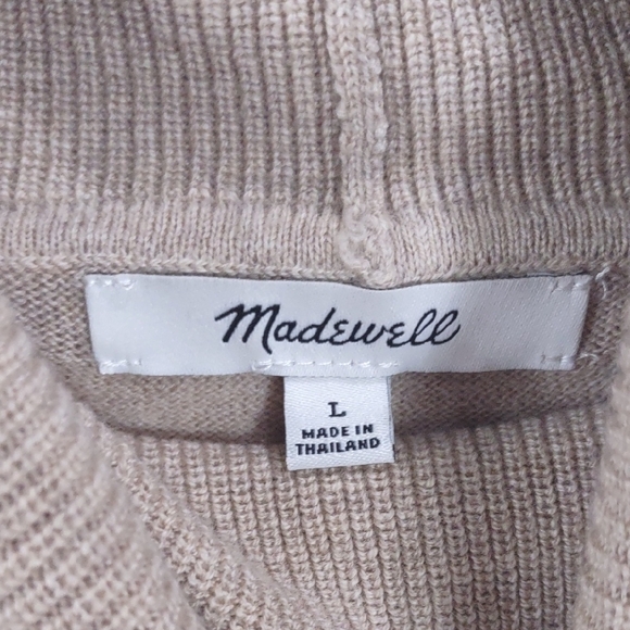 Madewell Beige Sweater, Size L - Picture 3 of 17